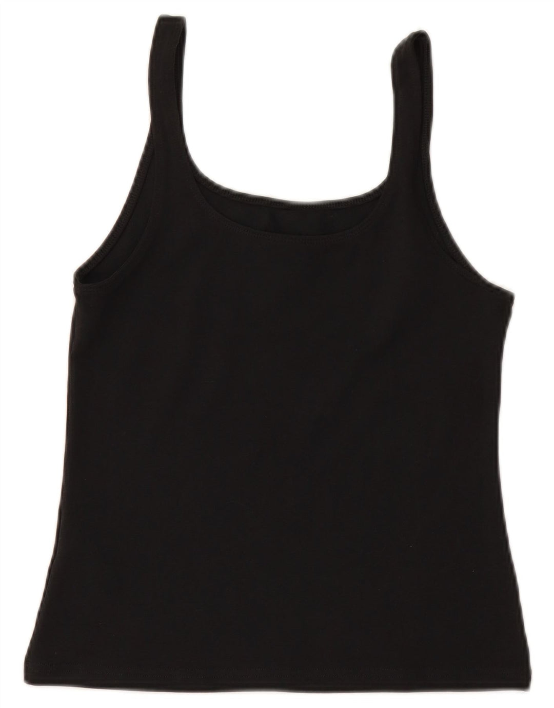 NIKE Top corto de tirantes para mujer UK 12 Medium Black Cotton