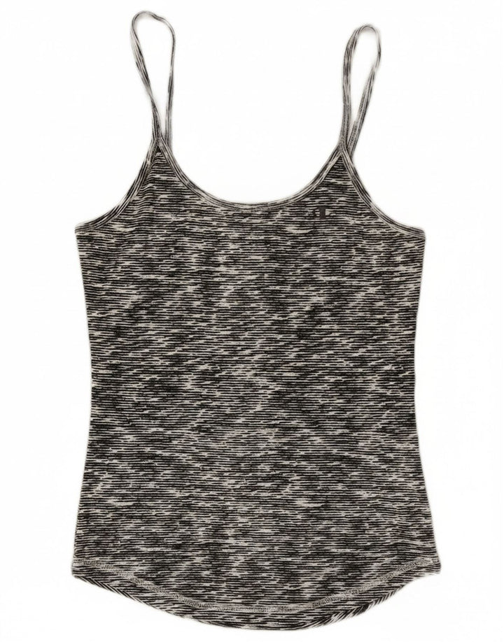 Champion Cami Top para mujer UK 12 Algodón moteado gris medio