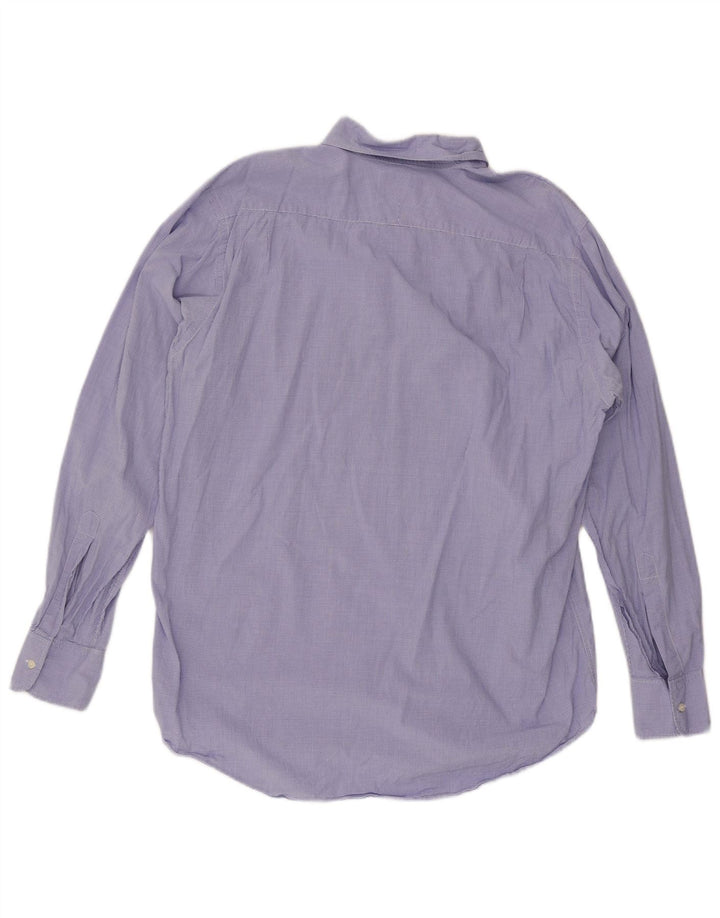 Hackett Camisa Hombre XL Algodón Vichy Azul