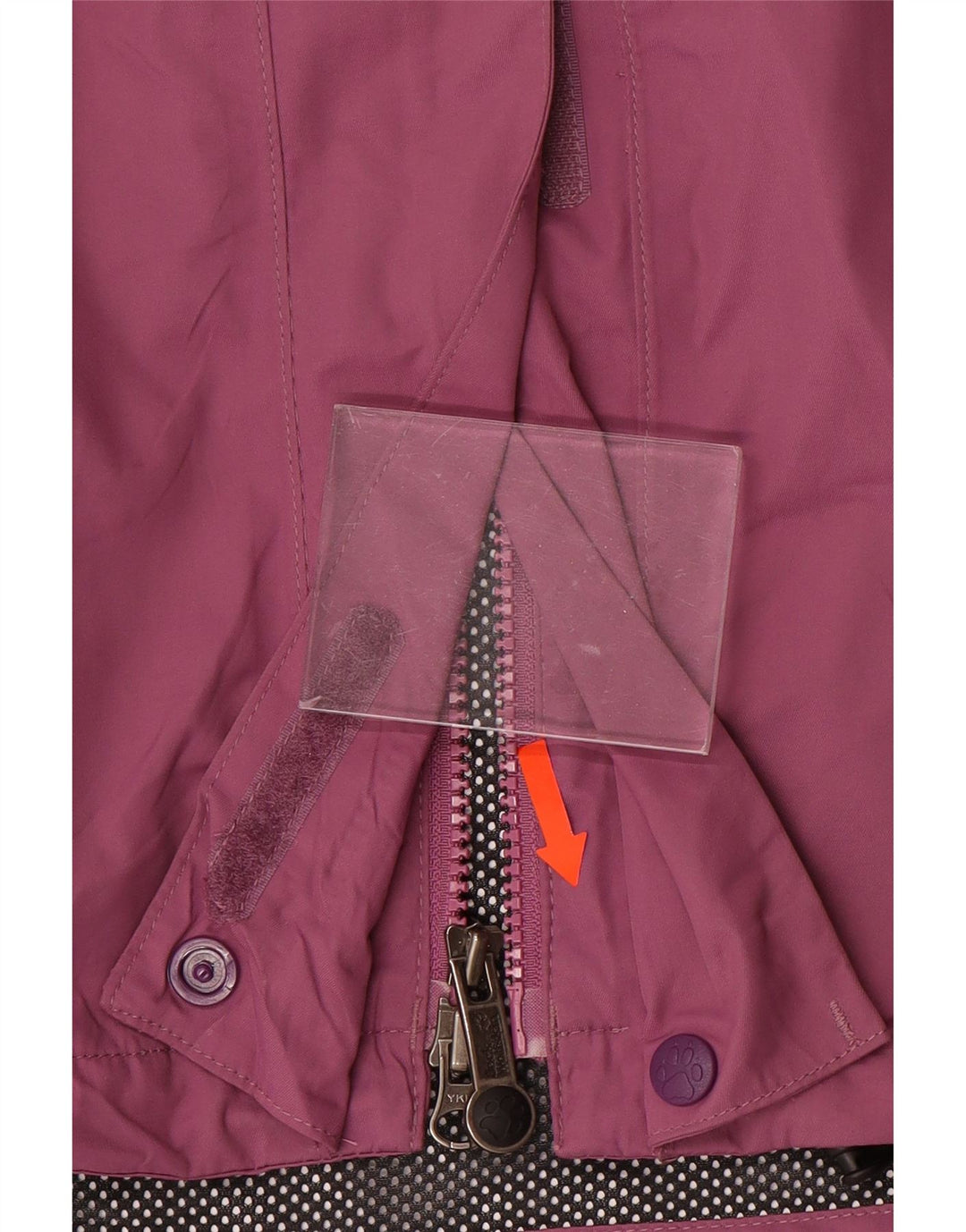 JACK WOLFSKIN Chaqueta impermeable gráfica para mujer ES 22/24 2XL Morado Colorblock