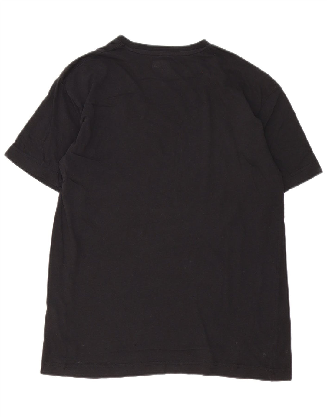 Kappa Mujer Camiseta Gráfica Top Grande Algodón Negro