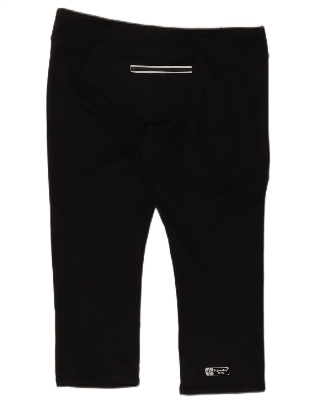 Superdry Leggings Capri Gráficos Para Mujer UK 42 Poliéster Negro Mediano