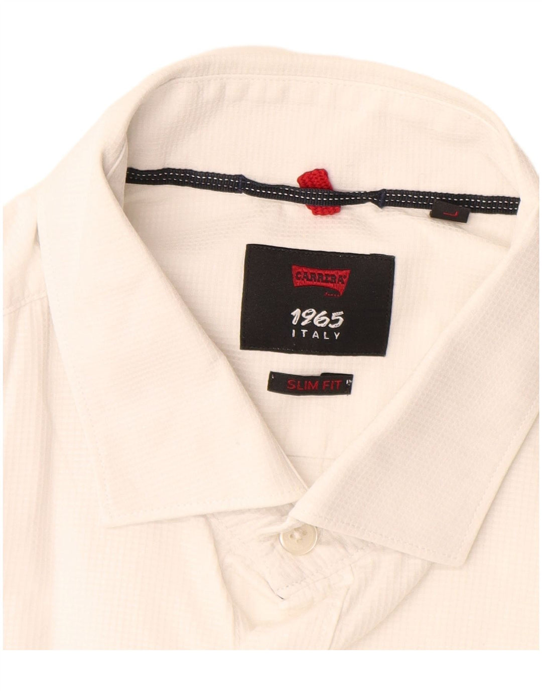 Camisa Carrera Slim Fit para hombre, talla grande, color blanco