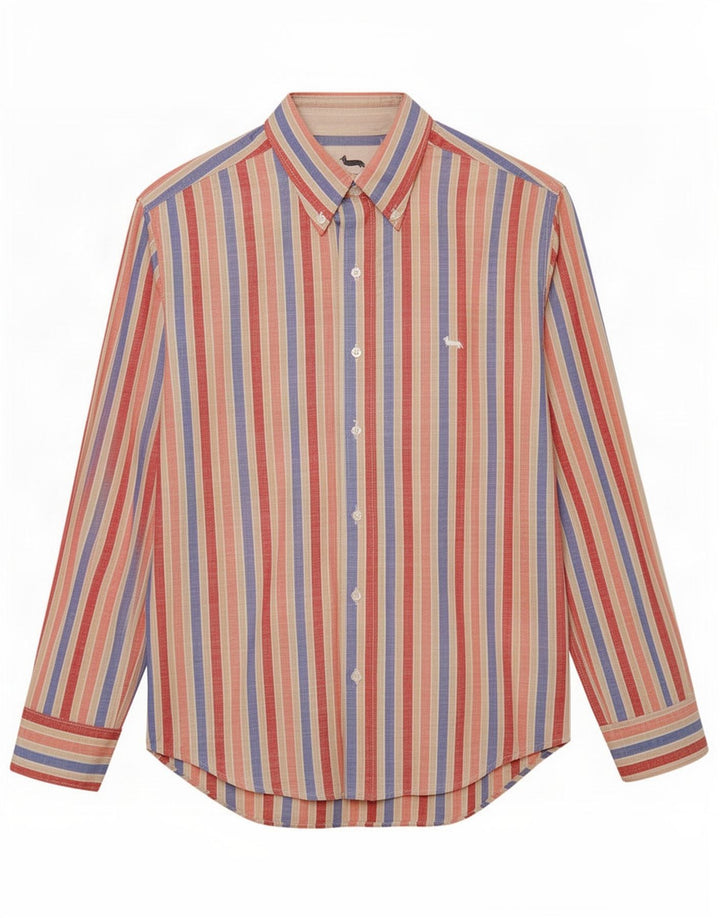 Camisa Harmont & Blaine Hombre Grande Algodón Rayas Multicolores