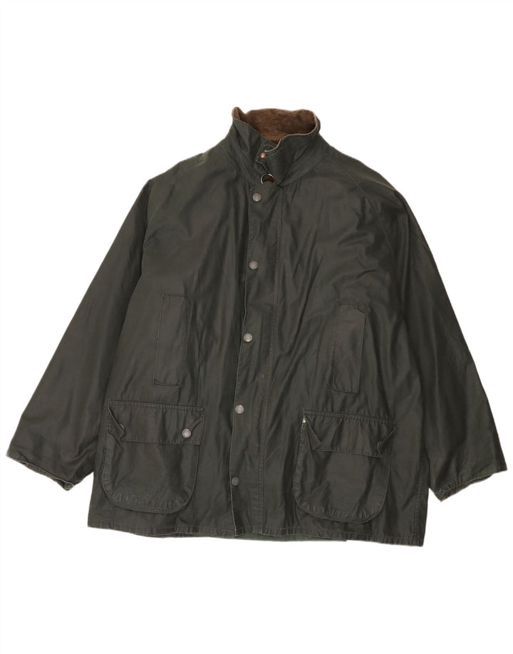 Polbot Chaqueta de algodón encerado para hombre UK 42 XL Verde