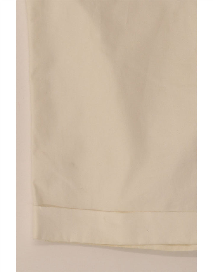 PEUTEREY Pantalones cortos chinos para mujer IT 42 Medium W32 Algodón blanco