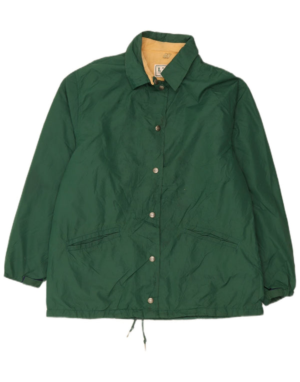 L.L.Bean Chaqueta cortavientos para mujer UK 46 Large Nylon verde