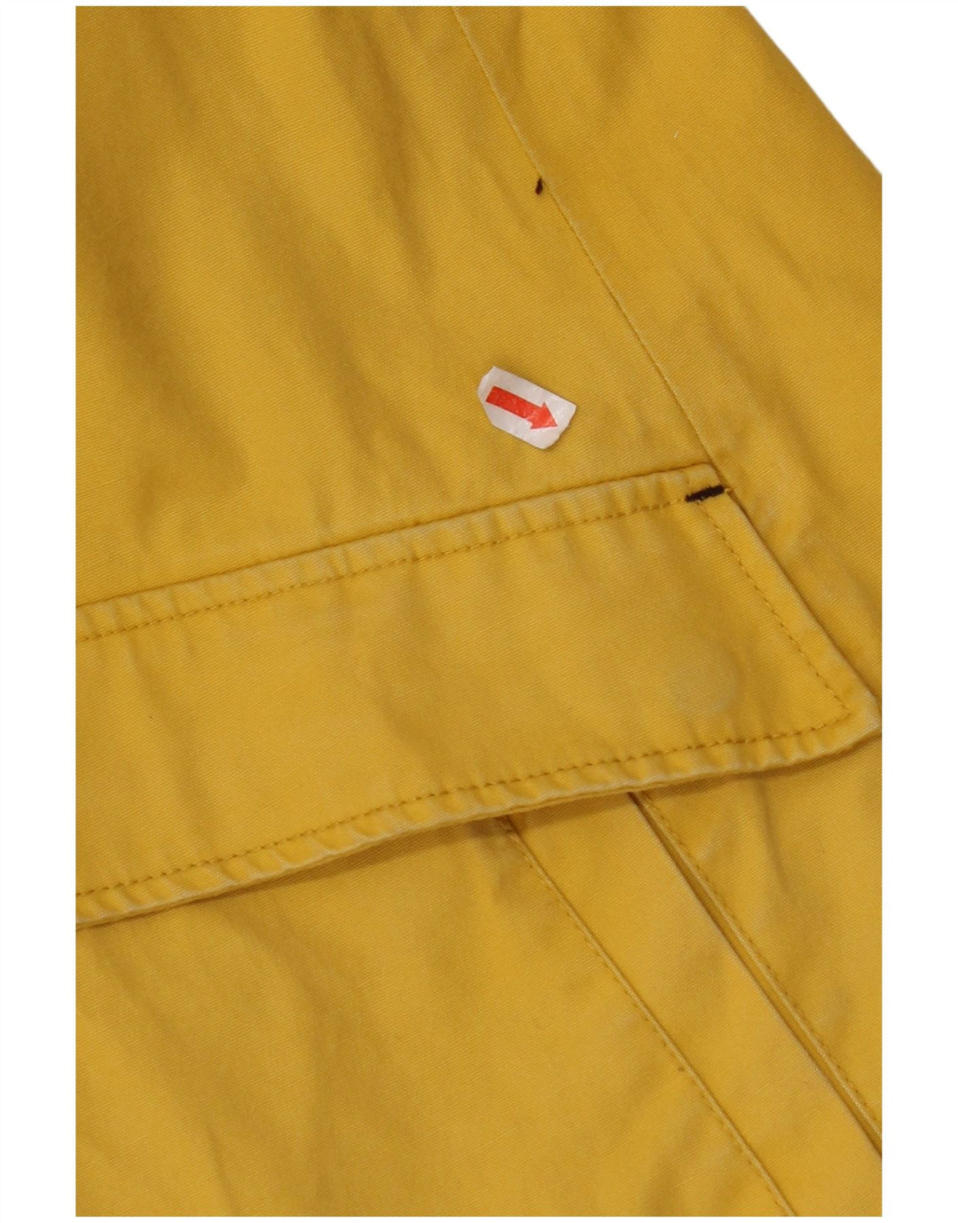 JOULES Chaqueta impermeable con capucha para mujer UK 8 Small Yellow Cotton
