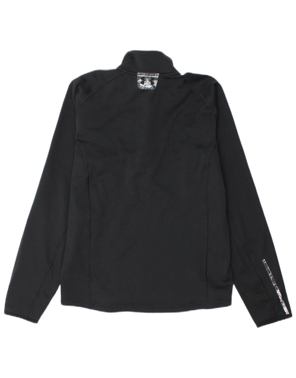 Under Armour Hombre Cold Gear Zip Neck Sudadera Jumper Small Negro