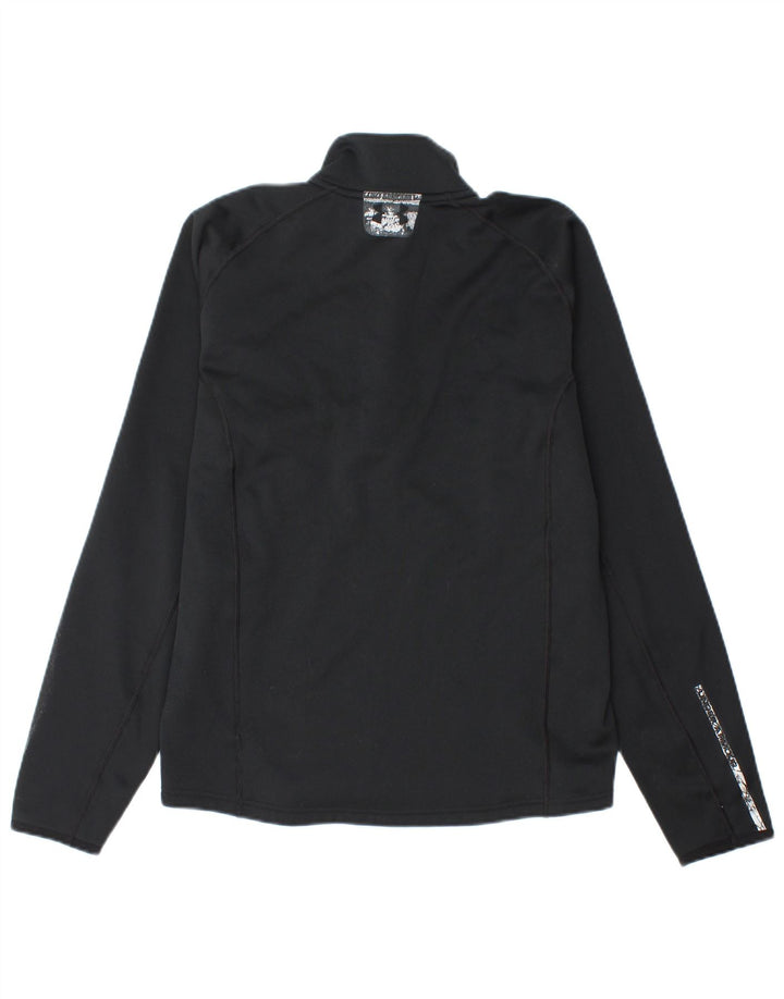 Under Armour Hombre Cold Gear Zip Neck Sudadera Jumper Small Negro