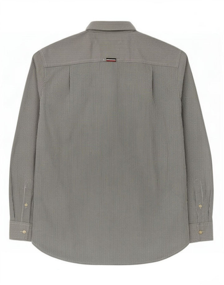 Camisa Superdry para hombre de algodón a rayas diplomáticas en gris medio