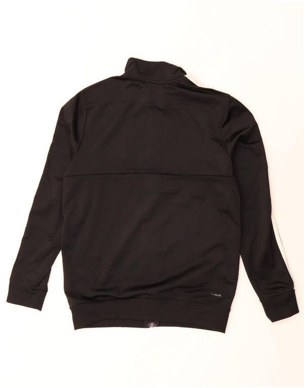 ADIDAS Chicos Climalite Chándal Top Chaqueta 13-14 Años Negro Poliéster