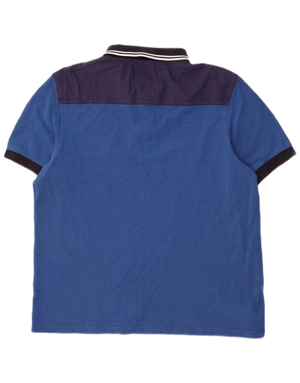 Fred Perry Polo De Corte Slim Para Hombre XL Algodón Color Block Azul