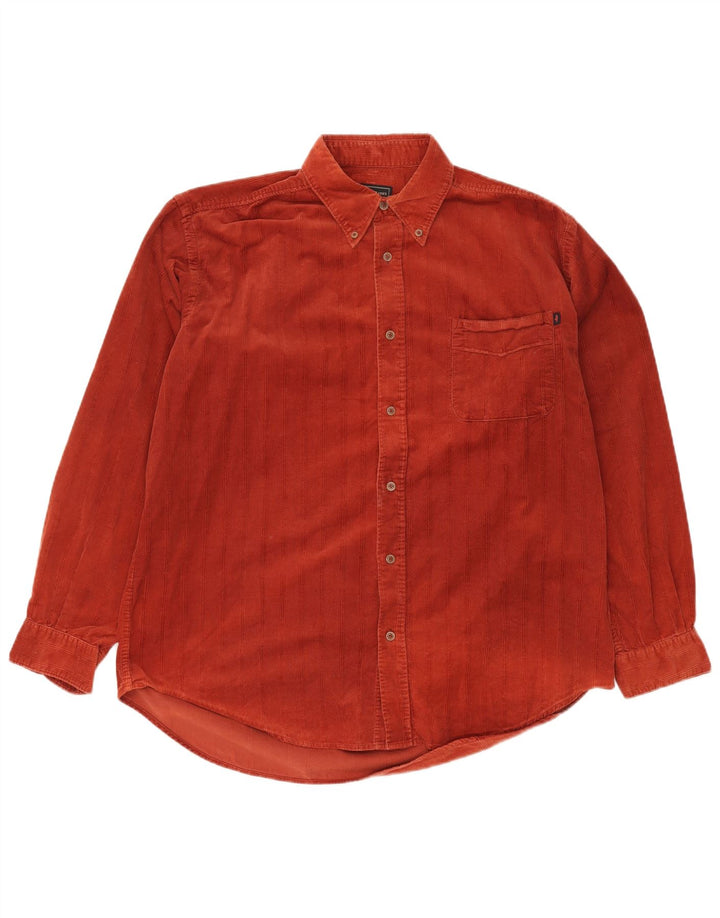 MARLBORO CLASSICS Camisa de pana para hombre XL Algodón rojo