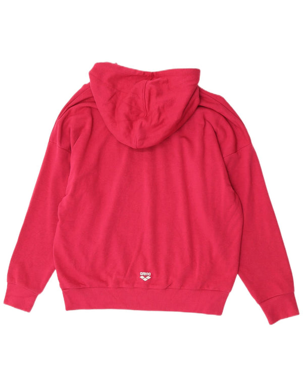 Arena Jersey con capucha extragrande para mujer UK 46 Large Pink Cotton