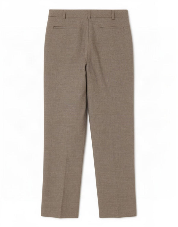 Brooks Brothers Pantalones rectos para mujer US 6 Medium W30 L30 Lana gris