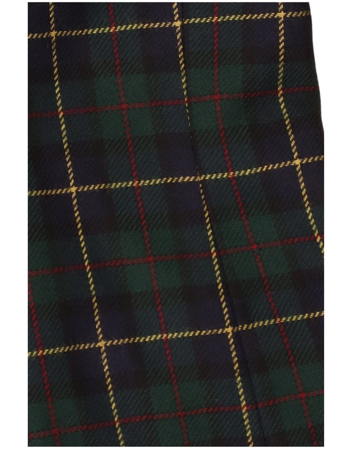 Antonette Chaqueta Blazer de 4 Botones para Mujer UK 40 XL Viscosa a Cuadros Verde