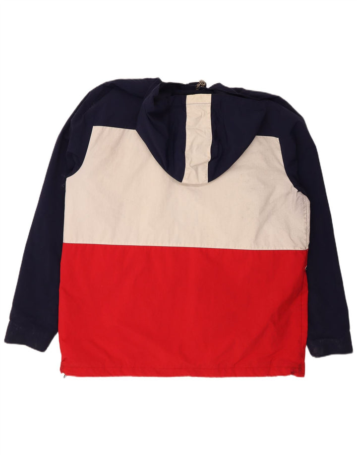 FILA Chaqueta cortavientos gráfica para hombre UK 44 2XL Bloque de color multicolor