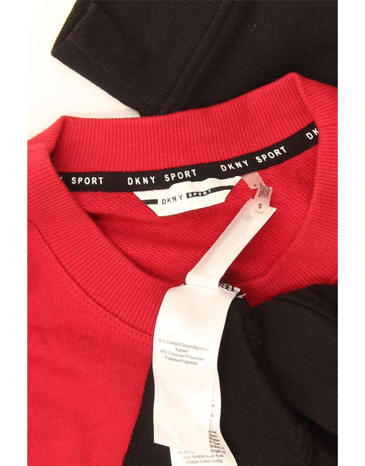 Dkny Sudadera gráfica para mujer Jumper UK 10 Small Multicolor Colorblock