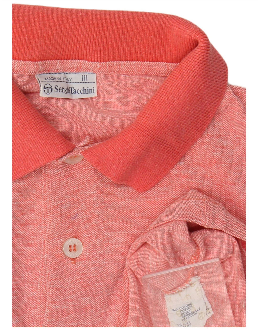 Polo Sergio Tacchini Hombre Algodón Rosa Medio