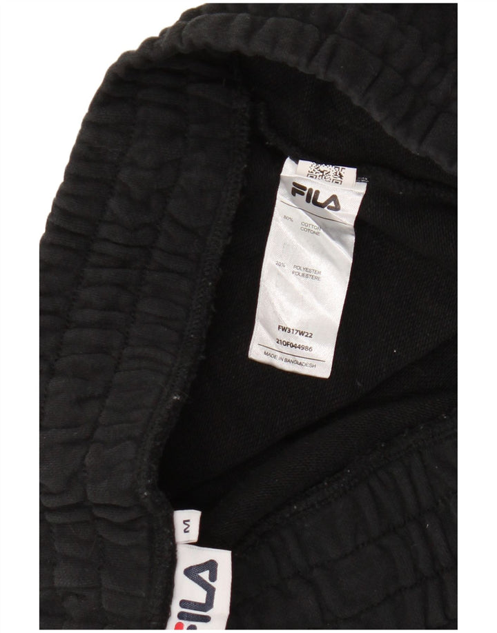 FILA Pantalones de chándal para mujer Joggers UK 14 Medium Black Cotton