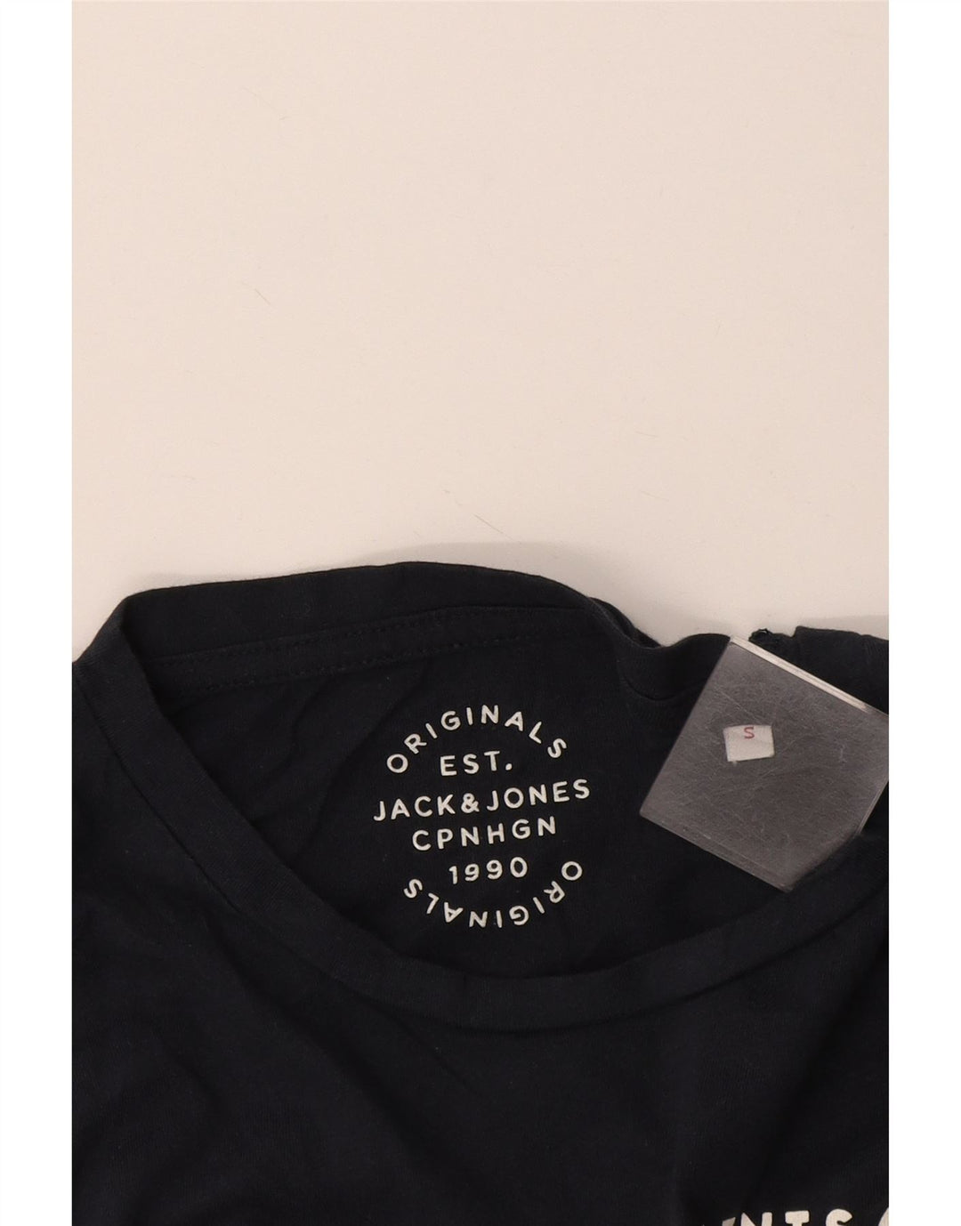 Jack & Jones Hombre Camiseta Gráfica Top Small Azul Marino