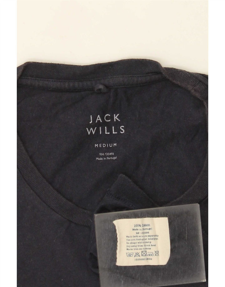 Camiseta Jack Wills Hombre Top Medium Azul Marino Algodón