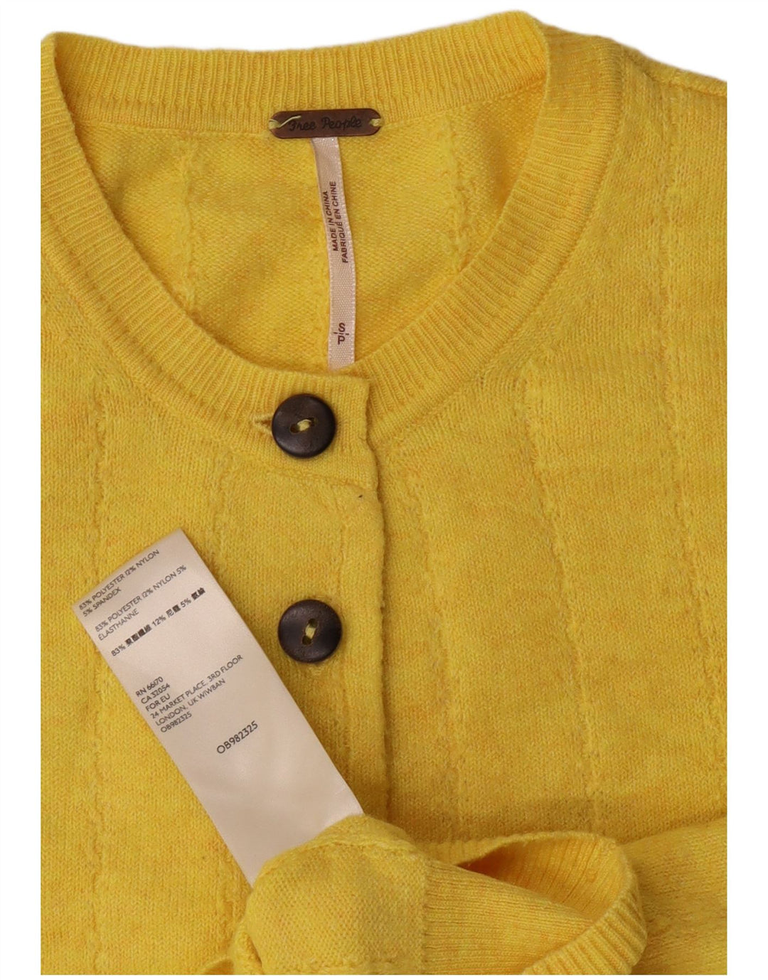 PEPE Jeans - Cárdigan corto para mujer, talla 40, poliéster amarillo pequeño
