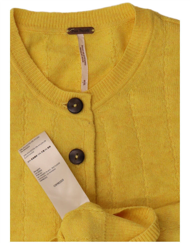 PEPE Jeans - Cárdigan corto para mujer, talla 40, poliéster amarillo pequeño
