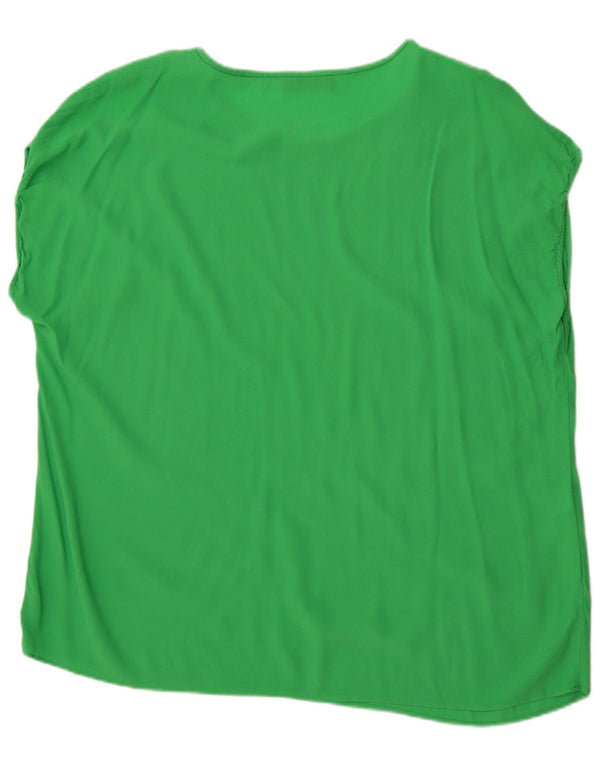 ELENA MIRO Blusa de Mujer Top UK 20 2XL Verde Viscosa