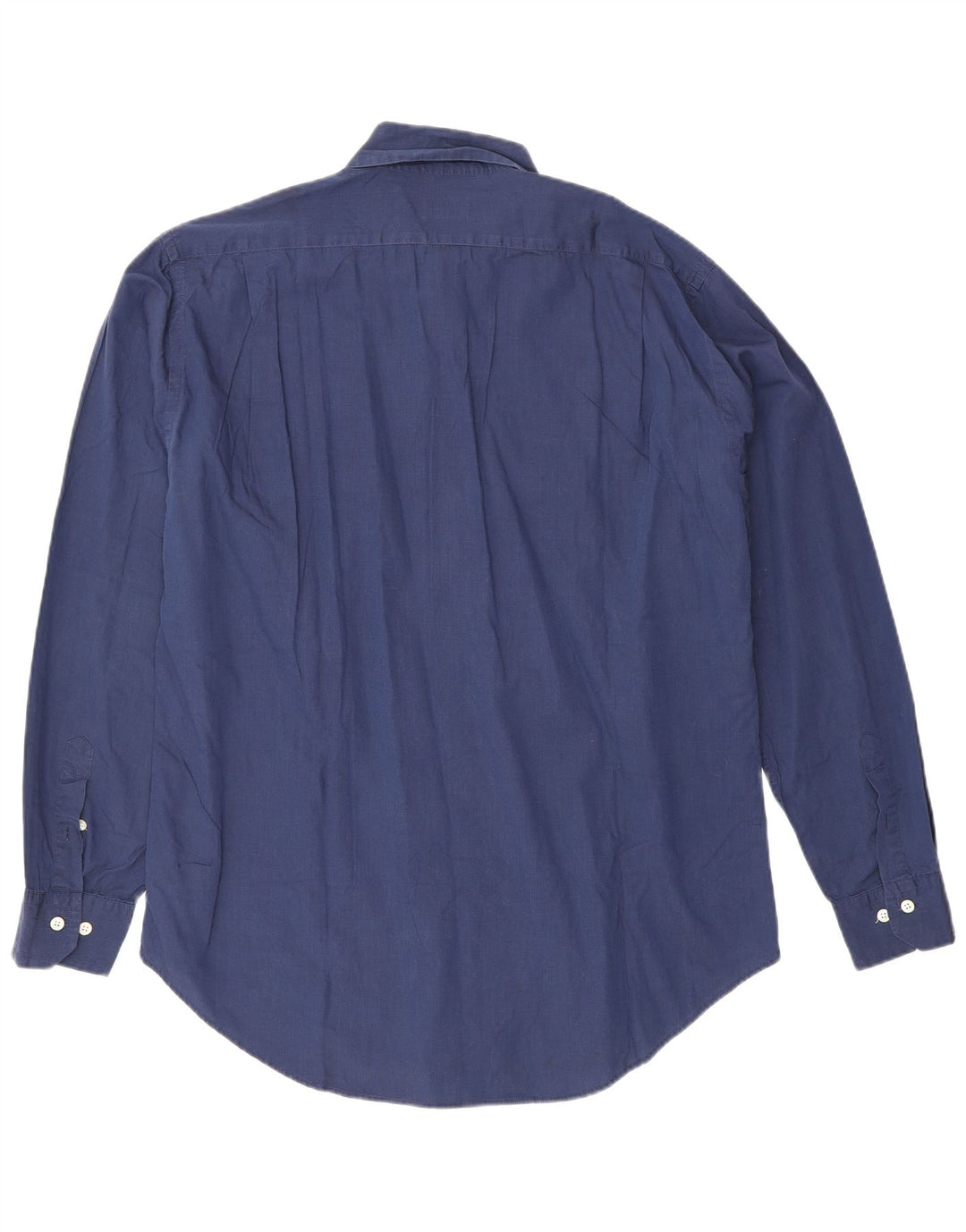 Henry Cottons Camisa para hombre Talla 42 Grande Algodón azul marino