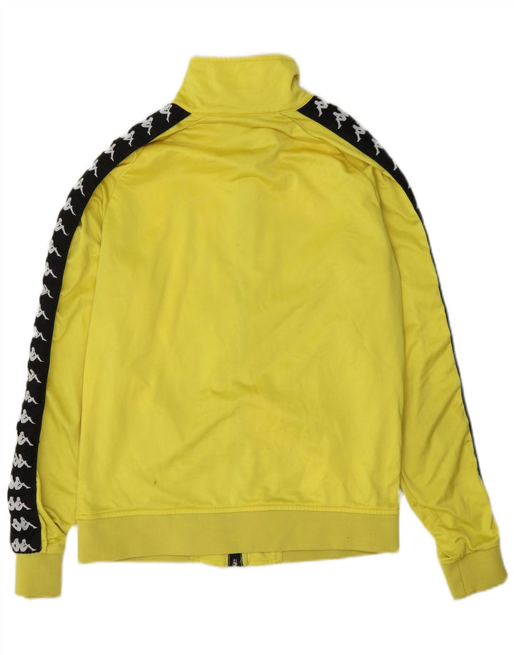 Kappa Chaqueta de chándal con gráfico para mujer UK 40 Medium Yellow Colourblock