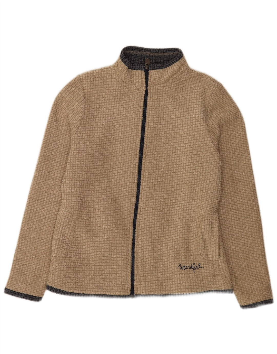 Weird Fish Chaqueta polar para mujer UK 40 Poliéster beige medio