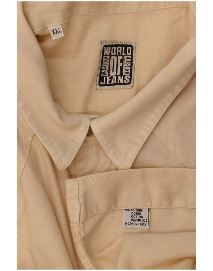 CASSUCI Camisa Hombre 2XL Algodón Beige