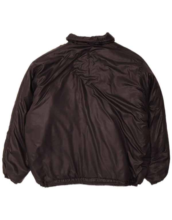 Vintage Hombres USA Chaqueta Acolchada Reino Unido 42 XL Negro
