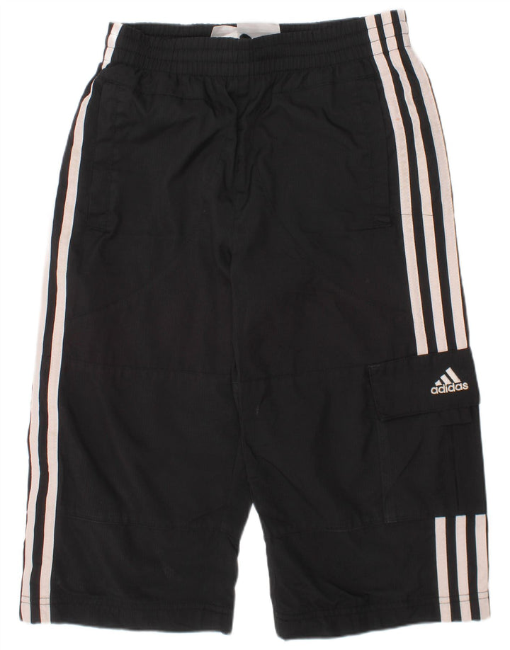 Adidas Bermudas para niño, pantalones cortos deportivos, 9-10 años, negro, poliéster