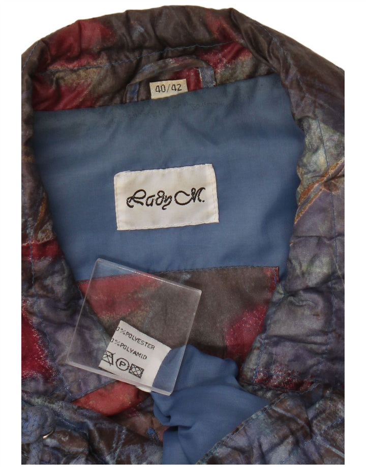 Chaqueta cortavientos vintage para mujer EU 40/42 Grande multicolor