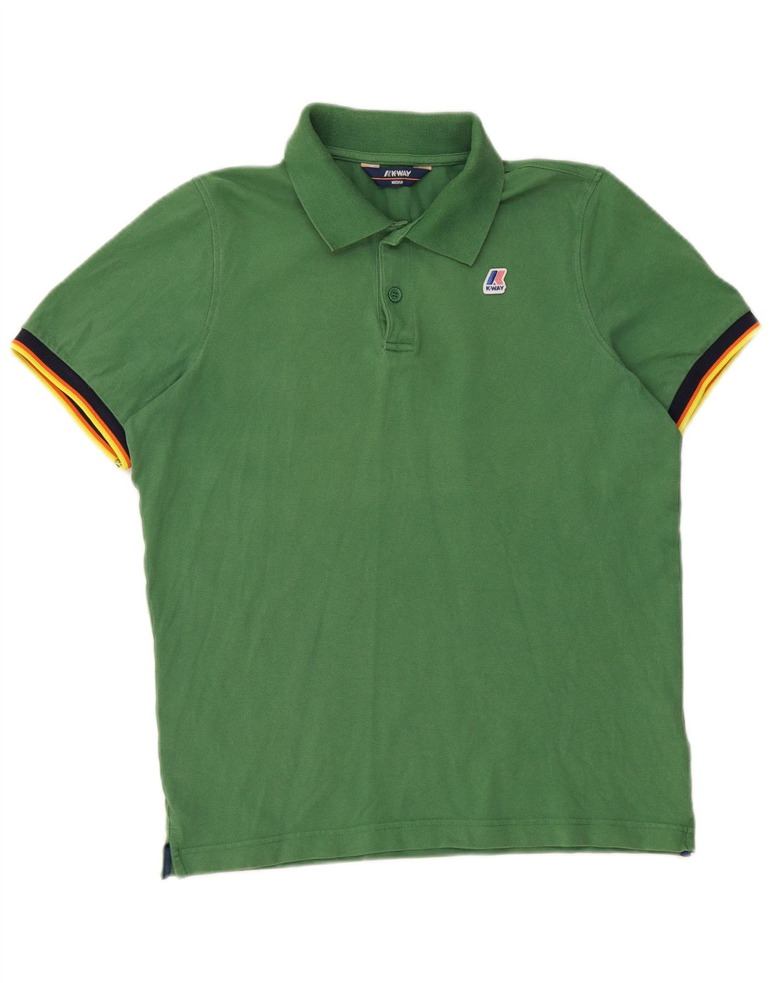 K-WAY Polo Hombre Algodón Verde Medio
