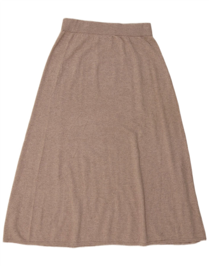 Falda Acampanada Massimo Dutti Mujer Mediana W32 Beige