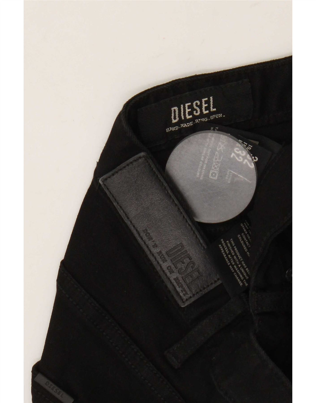 Diesel Vaqueros ajustados para hombre W32 L32 Algodón negro