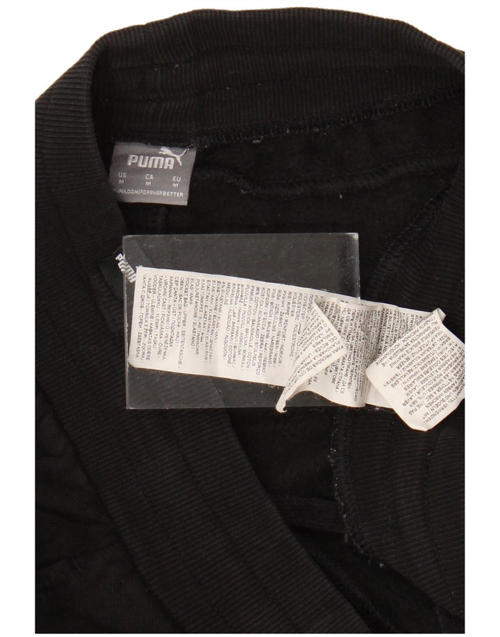 PUMA Pantalones de chándal para mujer Joggers UK 14 Medium Black Cotton