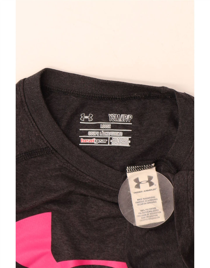 UNDER ARMOUR Camiseta holgada con gráfico para niñas 7-8 años Pequeña Gris