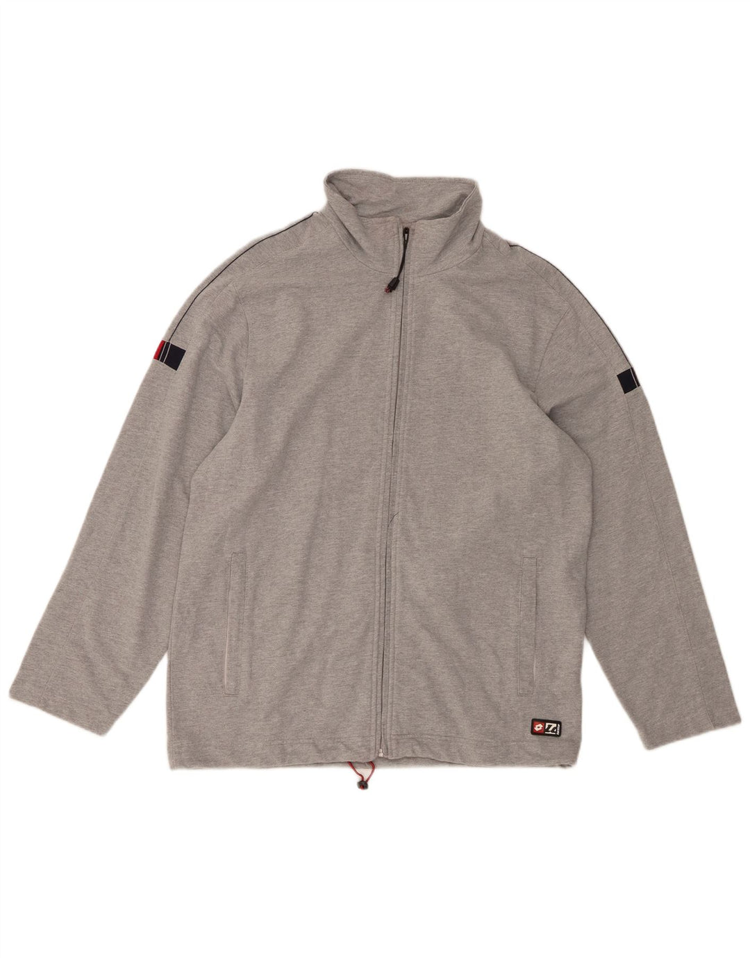 LOTTO Chaqueta superior de chándal para hombre Algodón gris grande