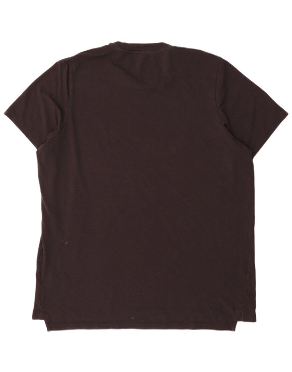 Adidas Hombre Camiseta Manga Corta Top XL Negro Poliéster
