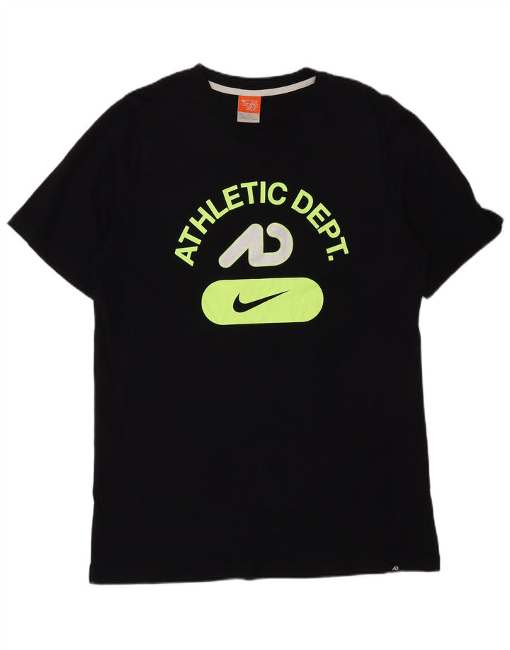 NIKE Camiseta gráfica para hombre, talla grande, negra