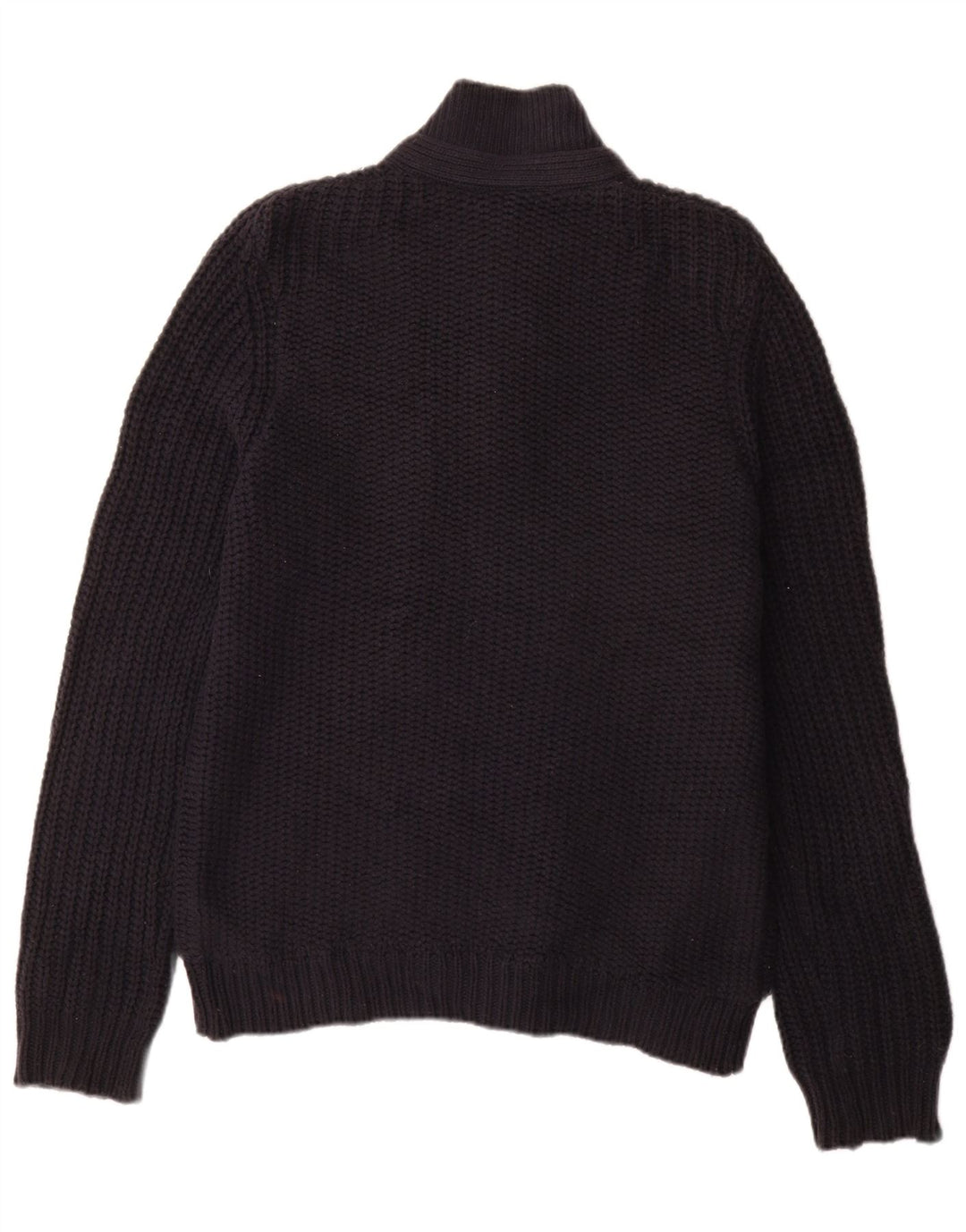 TED BAKER Suéter tipo cárdigan para hombre Talla 4 Grande Algodón azul marino