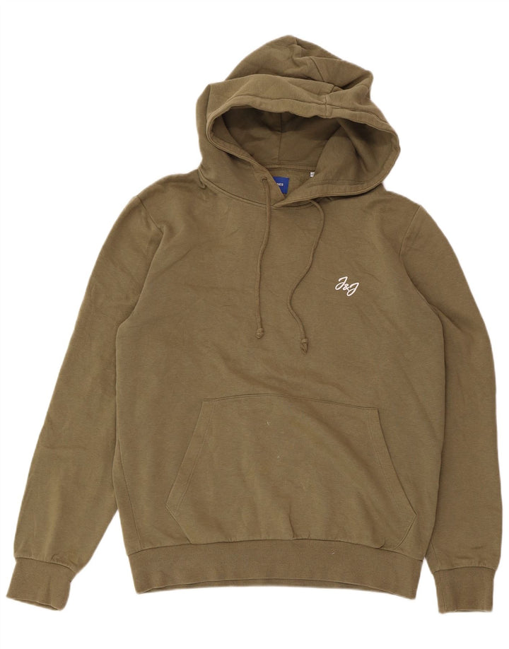JACK & JONES Hombre Sudadera con Capucha Jumper Medium Khaki Algodón
