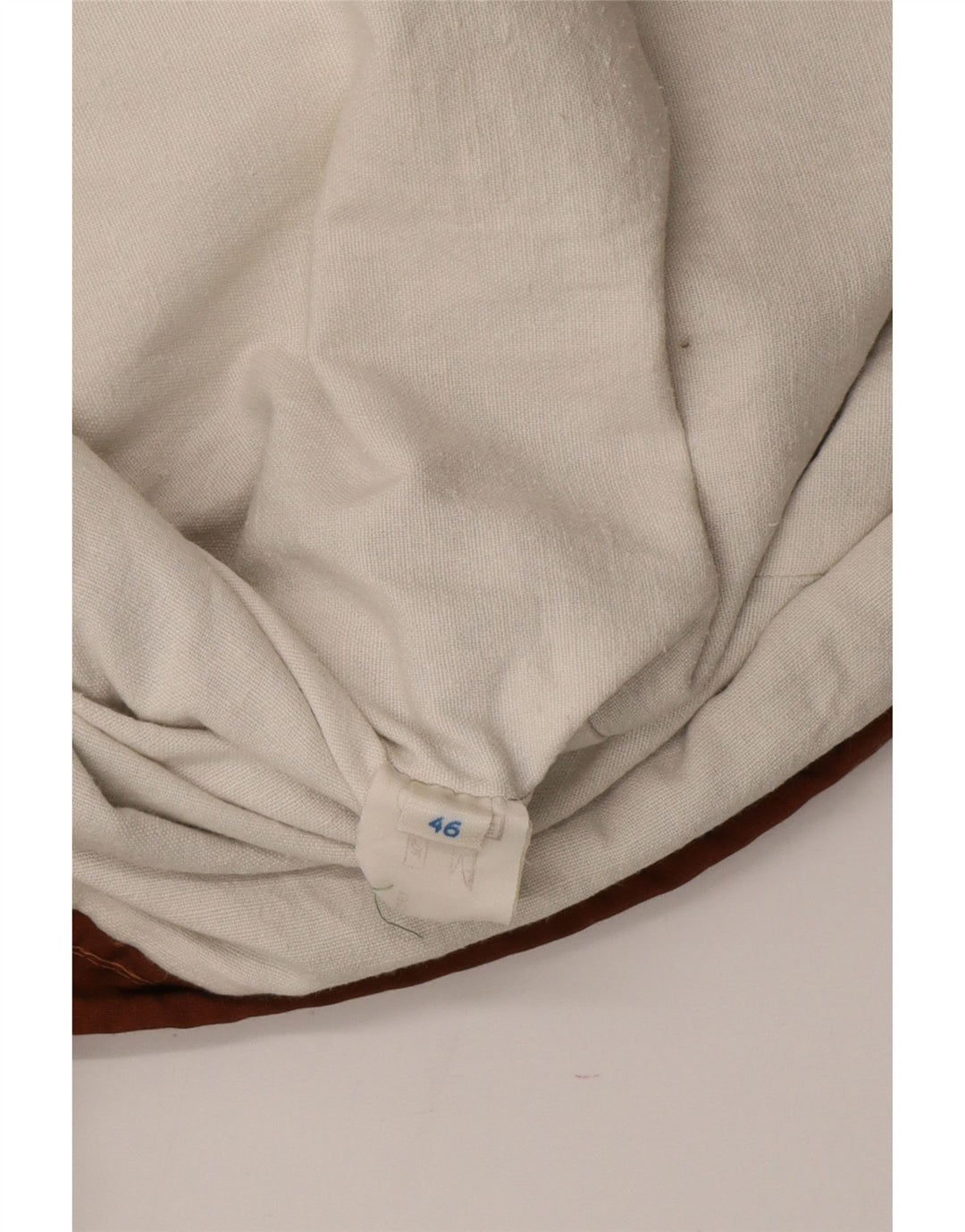 Chaqueta cortavientos con capucha vintage para hombre IT 46 Small Beige Colourblock