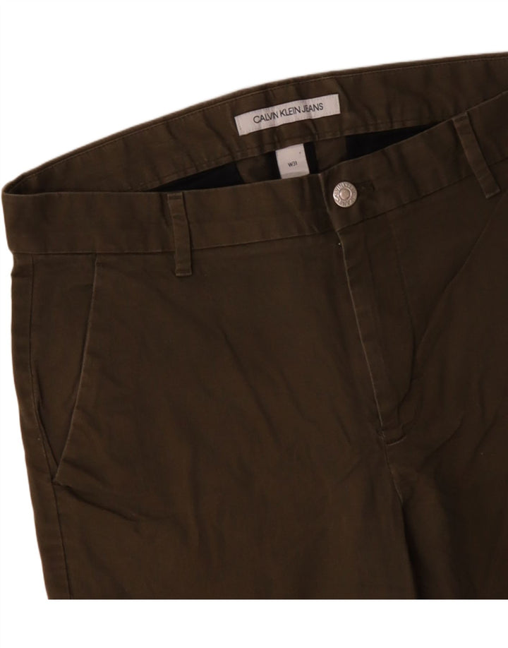 Pantalones cortos chinos CALVIN KLEIN para hombre W31 Algodón beige medio