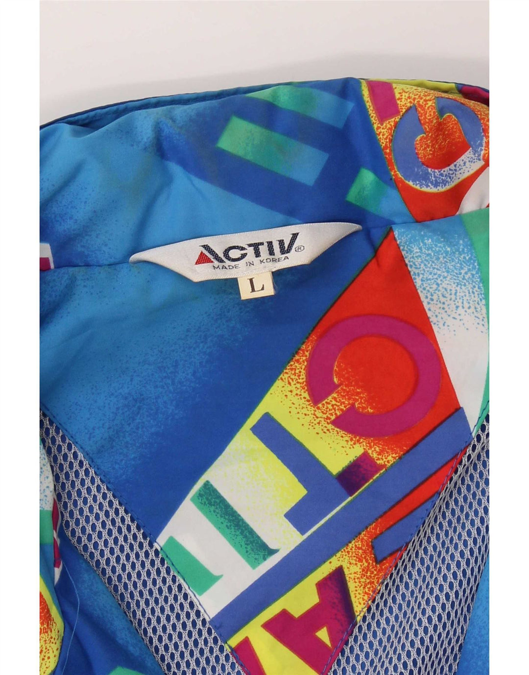 Chaqueta bomber con capucha y gráfico para hombre Active UK 40 Large Blue Colourblock